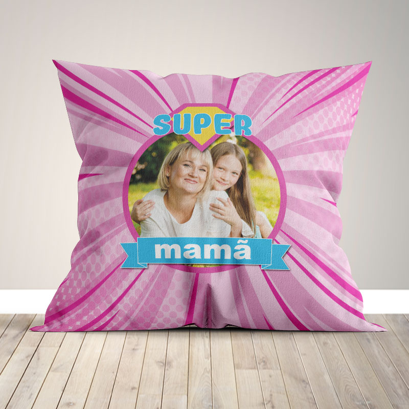 almofada personalizada super mama